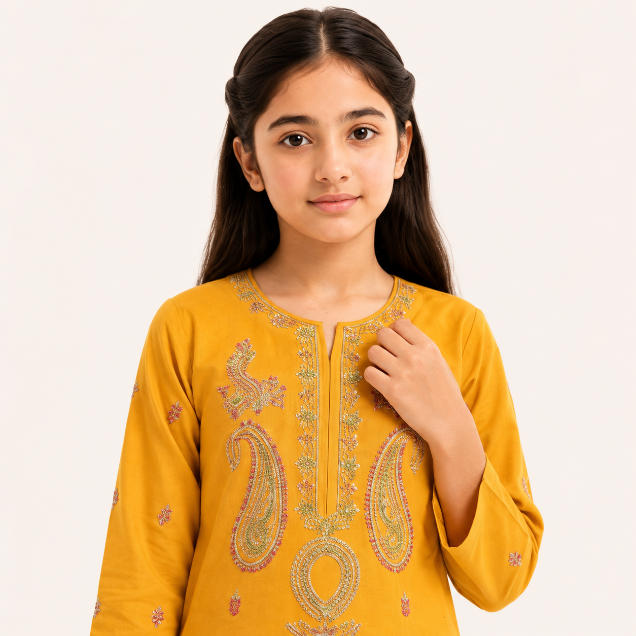 Girls Premium Embroidered 2 Piece Eastern Outfit — alternate view